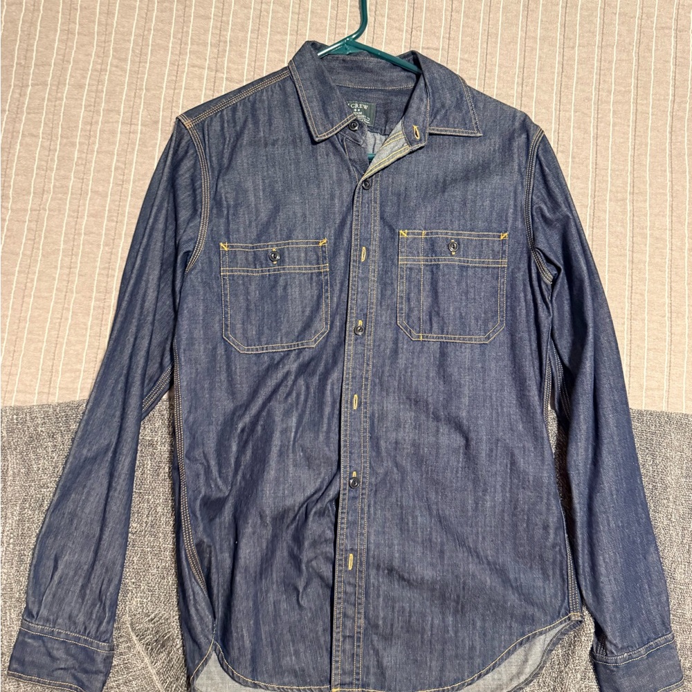 Dark Indigo Denim Work Shirt